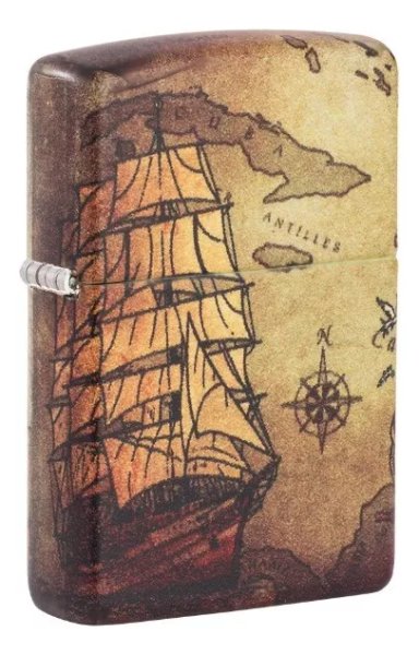 ENCENDEDOR ZIPPO PIRATE SHIP DESIGN