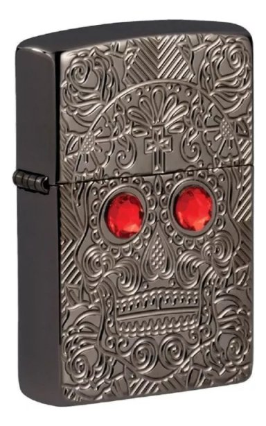 ENCENDEDOR ZIPPO ARMOR CRYSTAL SKULL