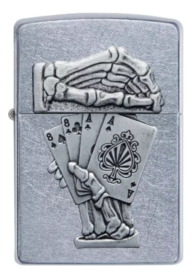 ENCENDEDOR ZIPPO DEAD MANS HAND EMBLEM DESIGN
