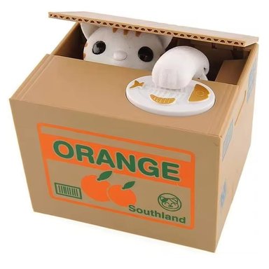 ALCANCÍA AUTOMÁTICA ROBA MONEDAS INTERACTIVA-GATO