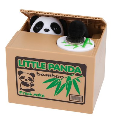 ALCANCÍA AUTOMÁTICA ROBA MONEDAS INTERACTIVA-PANDA