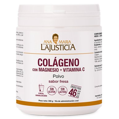 COLÁGENO CON MAGNESIO Y VITAMINA C SABOR FRESA