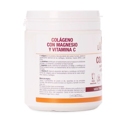 COLÁGENO CON MAGNESIO Y VITAMINA C SABOR FRESA - 2