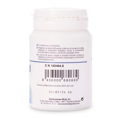 TRIPTÓFANO CON MAGNESIO + VITAMINA B6 - 3