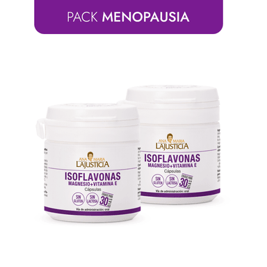 PACK MENOPAUSIA  2 ISOFLAVONAS CON MAGNESIO + VITAMINA E  30 CÁPSULAS CADA UNO