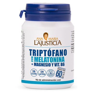 PACK NOCHE  2 TRIPTÓFANO CON MELATONINA + MAGNESIO Y VIT B6  60 COMPRIMIDOS CADA UNO - 2