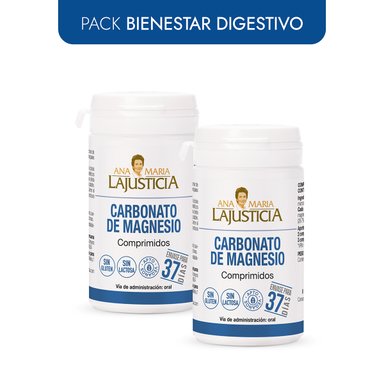 PACK BIENESTAR DIGESTIVO  2 CARBONATO DE MAGNESIO 75 COMPRIMIDOS C/U.
