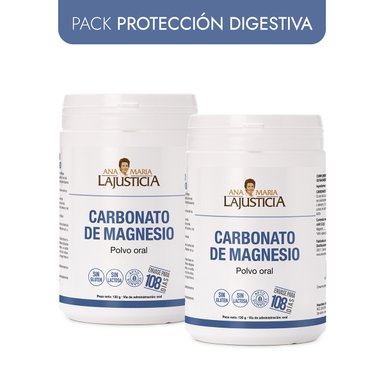 PACK PROTECCIÓN DIGESTIVA  2 CARBONATO DE MAGNESIO EN POLVO C/U.