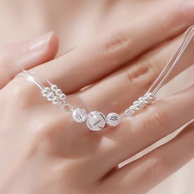 PULSERA CON CUENTAS DE LAS TRES VIDAS Y LA SUERTE - 3