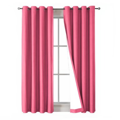 CORTINA BLACKOUT LINO TEXTURA TÉRMICA ENGOMADA ROSA CLARO