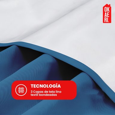 CORTINA BLACKOUT LINO TEXTURA TÉRMICA ENGOMADA BEIGE - 4