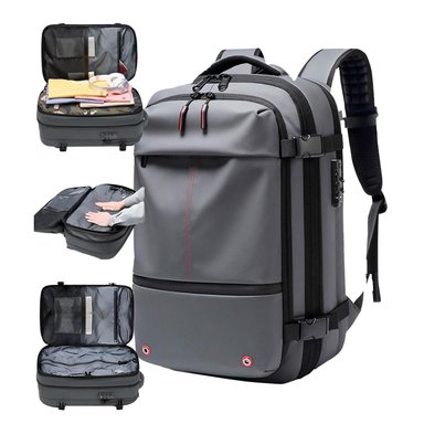 MOCHILA DE VIAJE AVION EXPANDIBLE IMPERMEABLE VIRAL TIK TOK DISEÑO DE LA TELA LISO TAMAÑO L