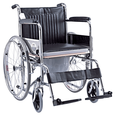 SILLA DE RUEDAS CON INODORO