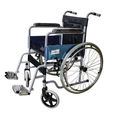 SILLA DE RUEDAS DE ACERO DE TRASLADO