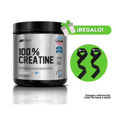 CREATINA MONOHIDRATADA UNIVERSE NUTRITION 250G + STRAPS