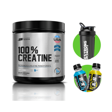 CREATINA MONOHIDRATADA UNIVERSE NUTRITION 500G + SHAKER Y X-B