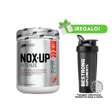 PRE ENTRENO NOX UP FRUIT PUNCH 600G + SHAKER