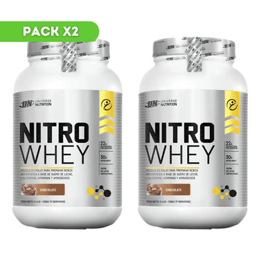 PACK X2 NITRO WHEY 1.1KG CHOCOLATE