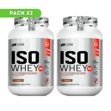 PACK X2 PROTEÍNAS ISO WHEY 1.1KG CHOCOLATE