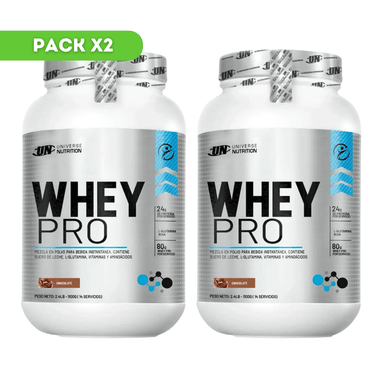 PACK X2 WHEY PRO 1.1KG CHOCOLATE