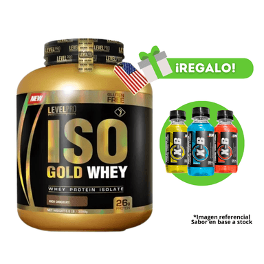 PROTEÍNA ISO GOLD WHEY 3KG CHOCOLATE + X-B
