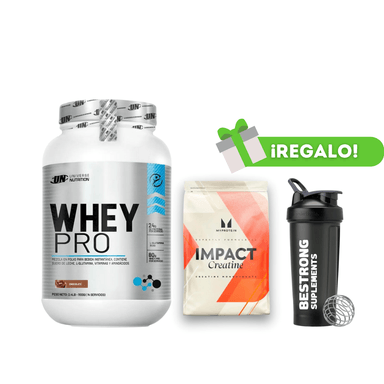 PROTEÍNA WHEY PRO 1.1 KG CHOCO+ CREATINA MYPROTEIN 250G + SHAKER