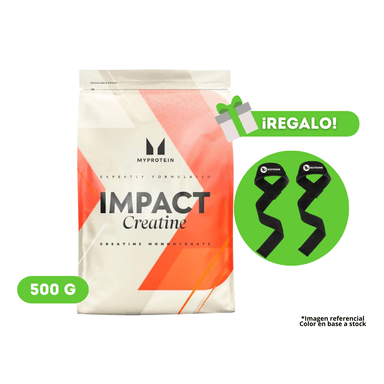 CREATINA MONOHIDRATADA MYPROTEIN 500G + STRAPS