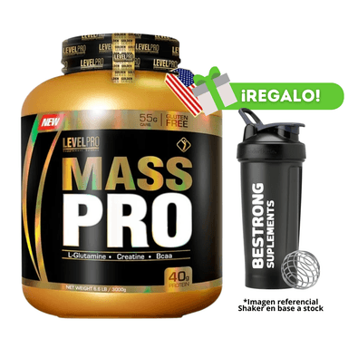PROTEÍNA MASS PRO 3KG CHOCOLATE + SHAKER