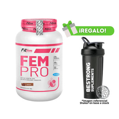 PROTEÍNA FEM PRO 1KG CHOCOLATE + SHAKER