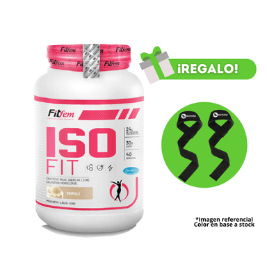 PROTEÍNA ISO FIT 1KG VAINILLA + STRAPS
