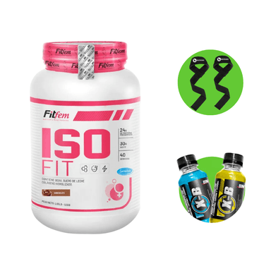 PROTEÍNA ISO FIT 1KG VAINILLA + STRAPS + XB