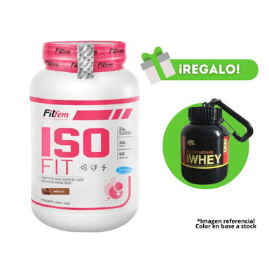 PROTEÍNA ISO FIT 1KG CHOCOLATE + PORTAPROTEINA