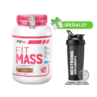 PROTEÍNA FIT MASS 2KG CHOCOLATE + SHAKER