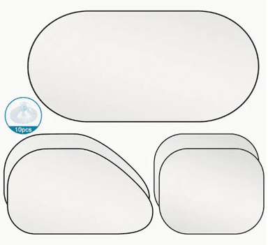 1 TAPASOL Y 4 LATERALES PROTECTOR ANTI UV PARA VENTANAS DE AUTO