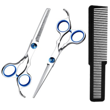 SET DE TIJERAS CON PEINE PELUQUERIA USO DOMESTICO