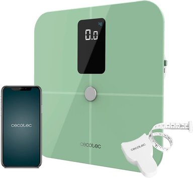 BÁSCULA CECOTEC BAÑO SURFACE PRECISION 10400 SMART HEALTHY VISION GREEN 180 KG