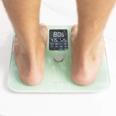 BÁSCULA CECOTEC BAÑO SURFACE PRECISION 10400 SMART HEALTHY VISION GREEN 180 KG - 4