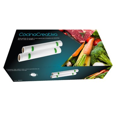 PACK 2 ACCESORIOS CECOTEC ROLLOS GOFRADOS TRANSPARENTE 20CM X 600CM