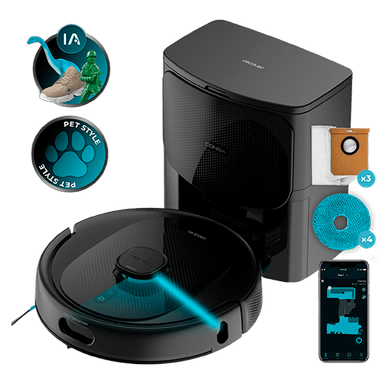 ROBOT ASPIRADOR CON IA CONGA 9990 AI SPIN REVOLUTION ULTRA POWER HOME