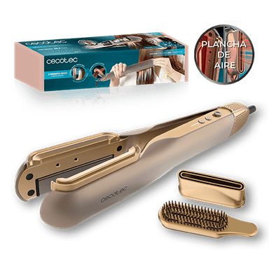 PLANCHITA DE PELO CON AIRE AIRLISSE 2IN1 FORCEDRY CHAMPAGNE
