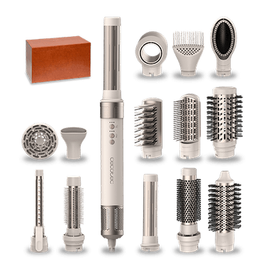 CEPILLO DE AIRE MOLDEADOR DE PELO CERAMICCARE 14IN1 AIRGLAM CHAMPAGNE