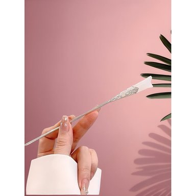 SET PALITOS LOLITAS CABELLO TULIPAN BLANCO