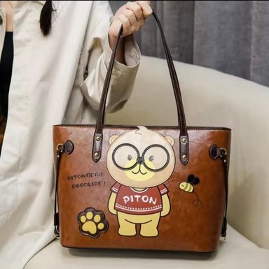 SET DE 2 CARTERA LOLITAS OSO MARRON