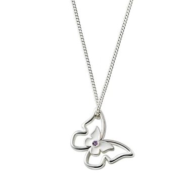 COLLAR TRUE ICON MARIPOSA PLATEADA ESIKA