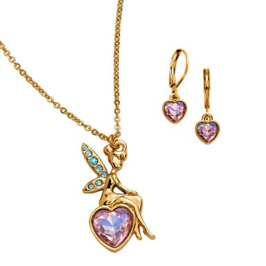 SET COLLAR + ARETES GARDEN FAIRY HADA MAGICA ESIKA