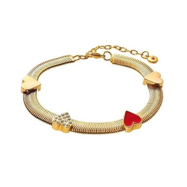 PULSERA LOVE POEM DORADA CORAZON ESIKA