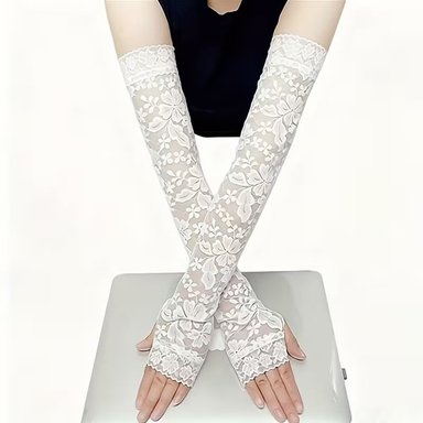 GUANTES LOLITAS ENCAJE FLORAL ELEGANCE BRIDAL