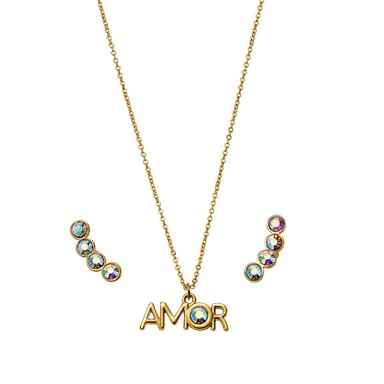 SET COLLAR + ARETES AURA DE AMOR ÉSIKA - 1