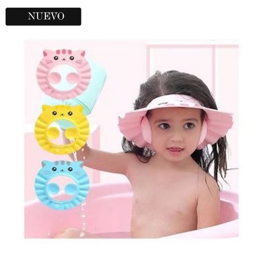GORRA BAÑO DUCHA BEBES AJUSTABLE X3UN