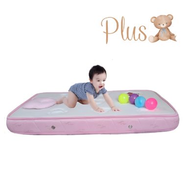 COLCHÓN INFANTI PLUS BEBÉ BORDES ROSADO - 2